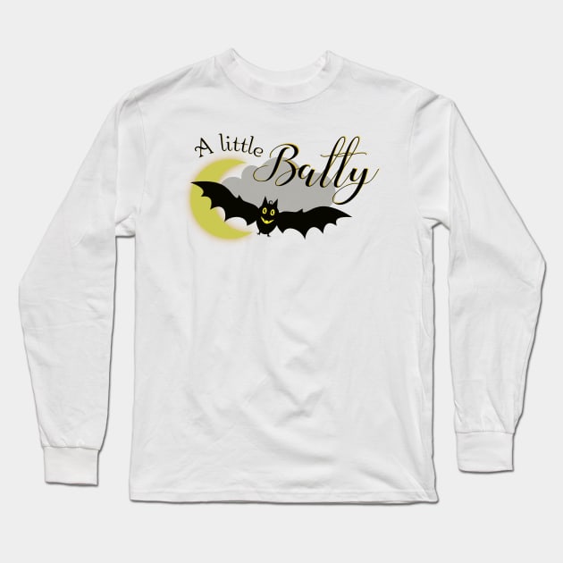 A Little Batty Long Sleeve T-Shirt by Holisticfox